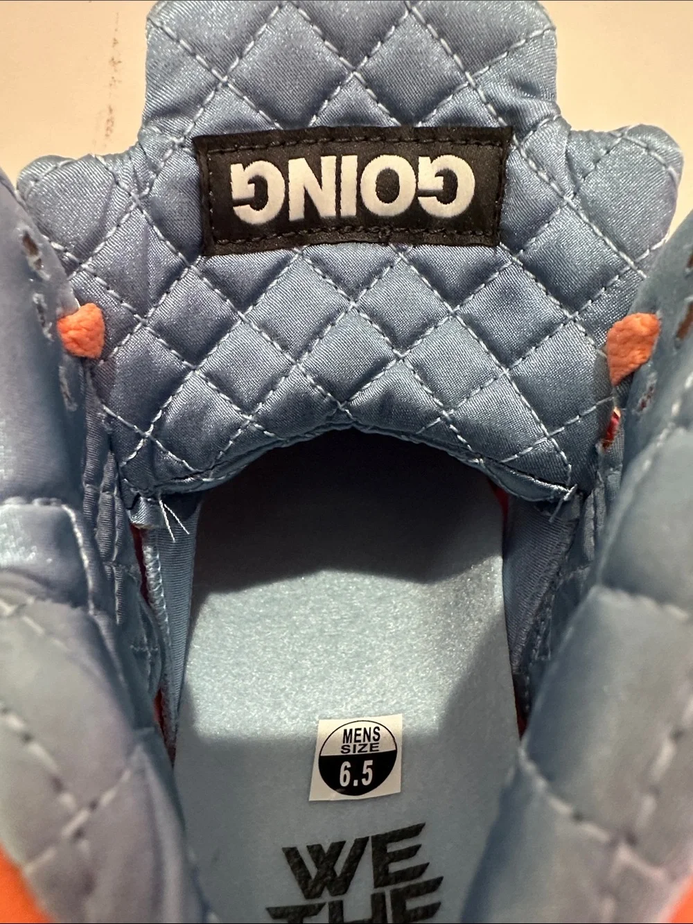 Jordan Retro 5 DJ Khalid  High-Top Sneakers in Coral Orange with Silver Tongue